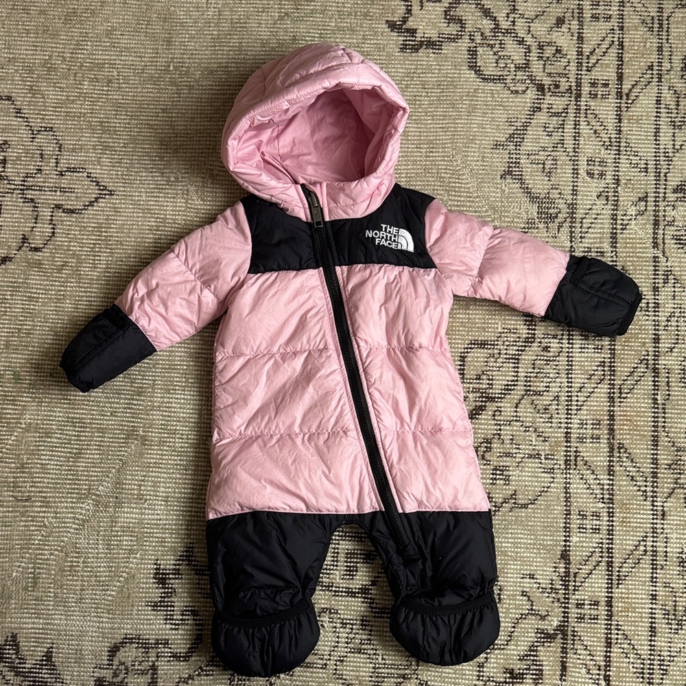 The North Face Baby 1996 Retro Nuptse One Piece 0-3M Pink